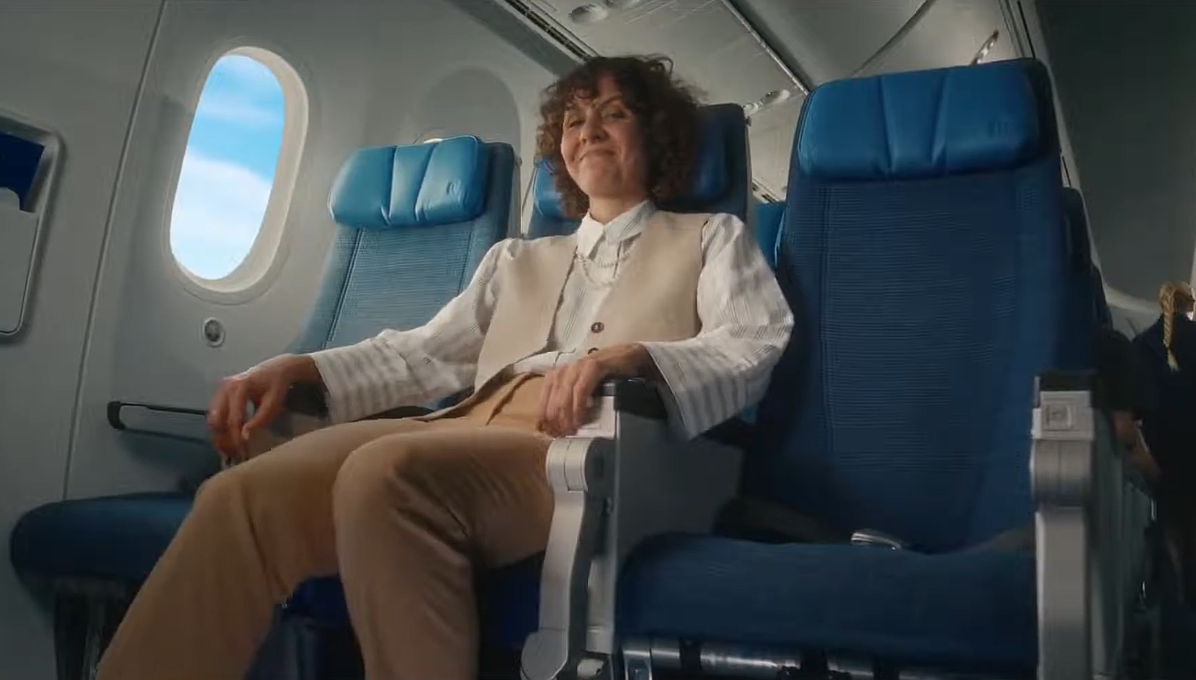 Virginia Cao en campaña de Air Europa